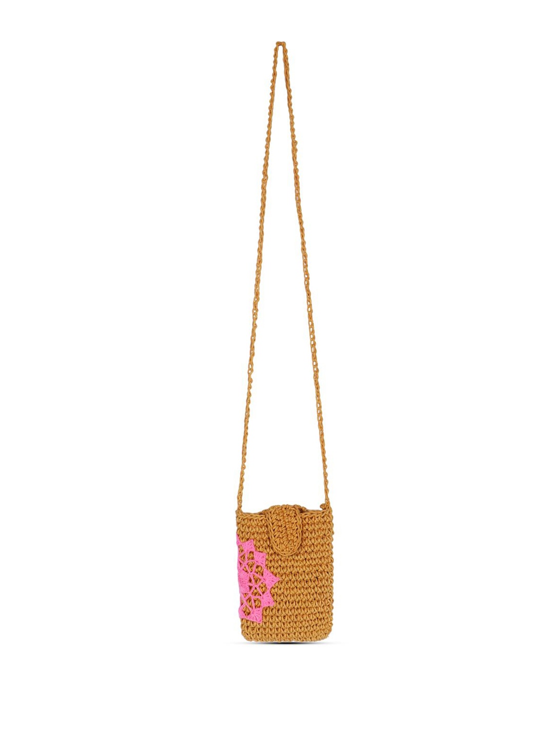 

Spice Art Women Textured Crossbody Cotton Sling Bag, Mustard