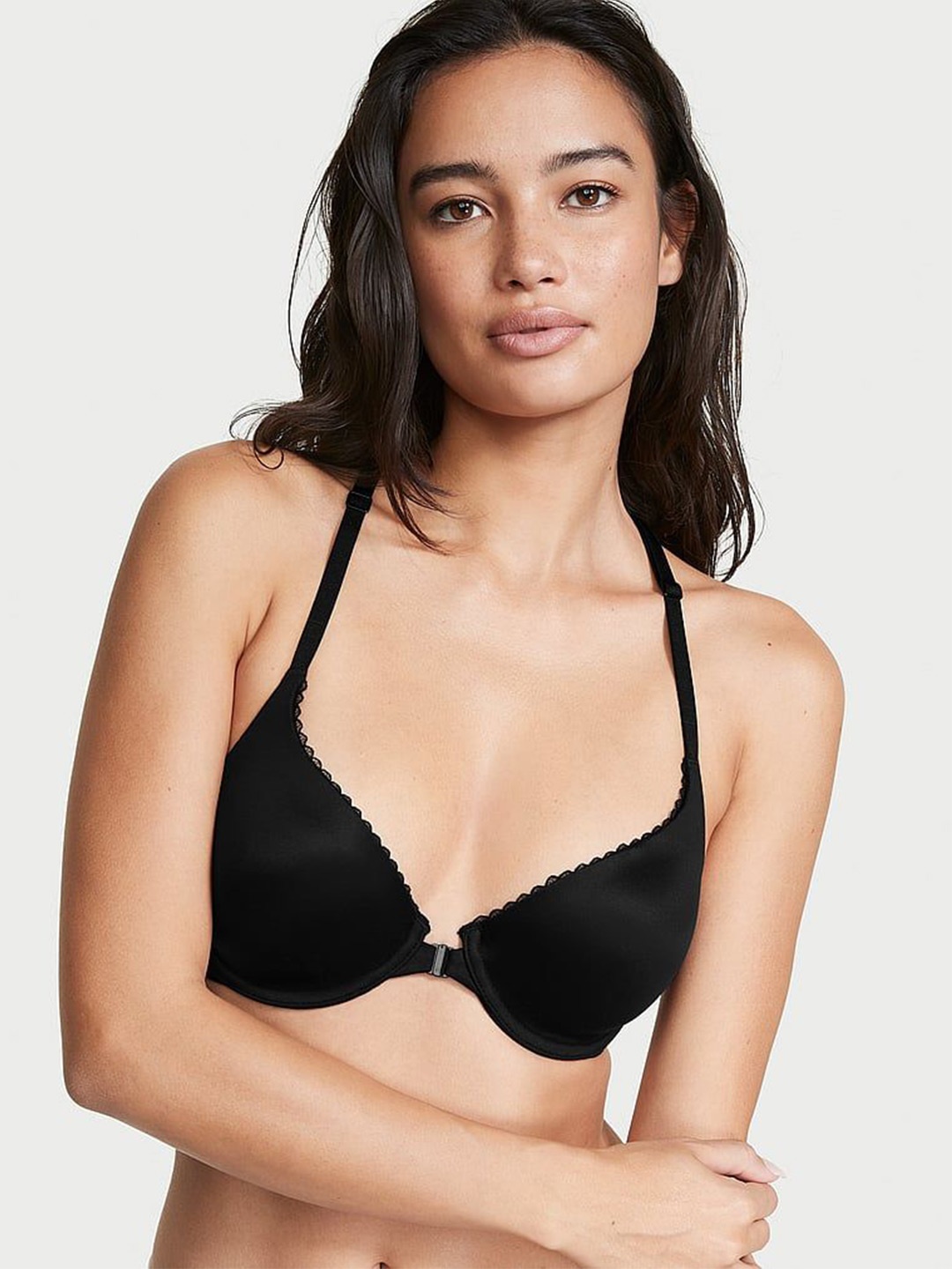 

Victoria's Secret Solid Full Coverage Underwired Lightly Padded Bra, Black