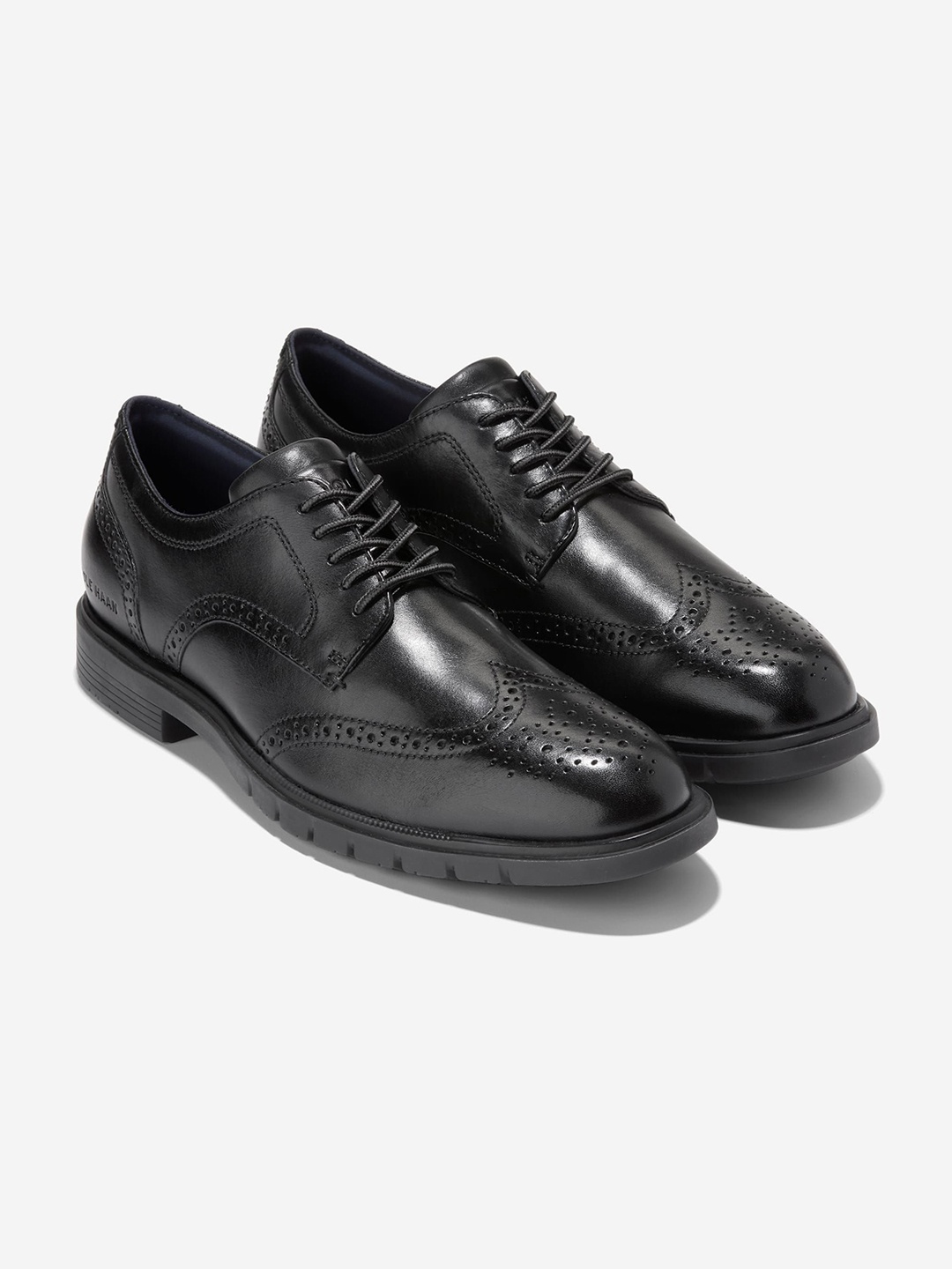 

Cole Haan Men Leather Lace-Ups Oxfords, Black