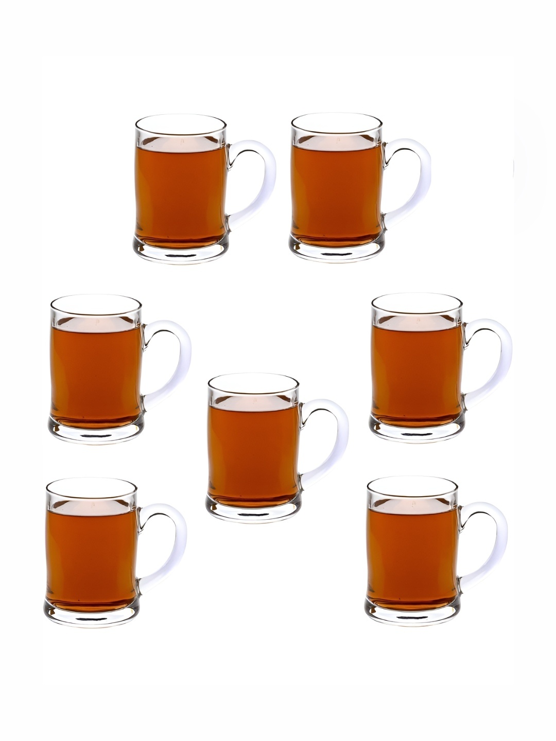 

1ST TIME Unisex Transparent 7 Pieces Beer Glass 350 ml
