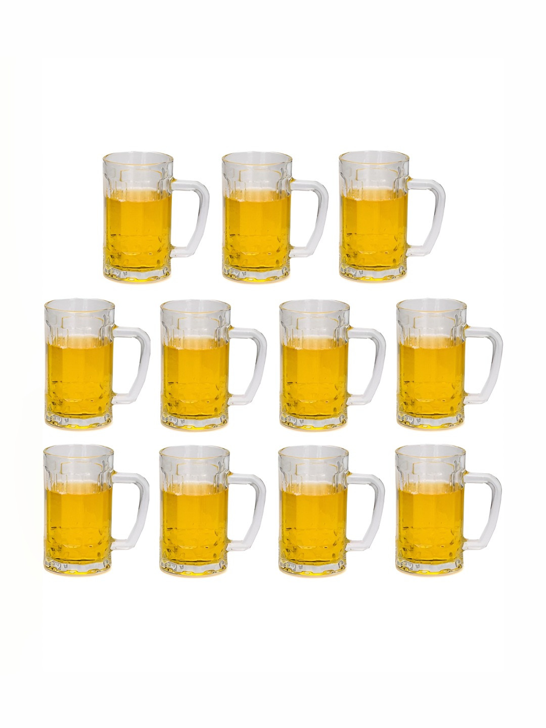 

1ST TIME Transparent 11 Pieces Beer Glass 400 ml