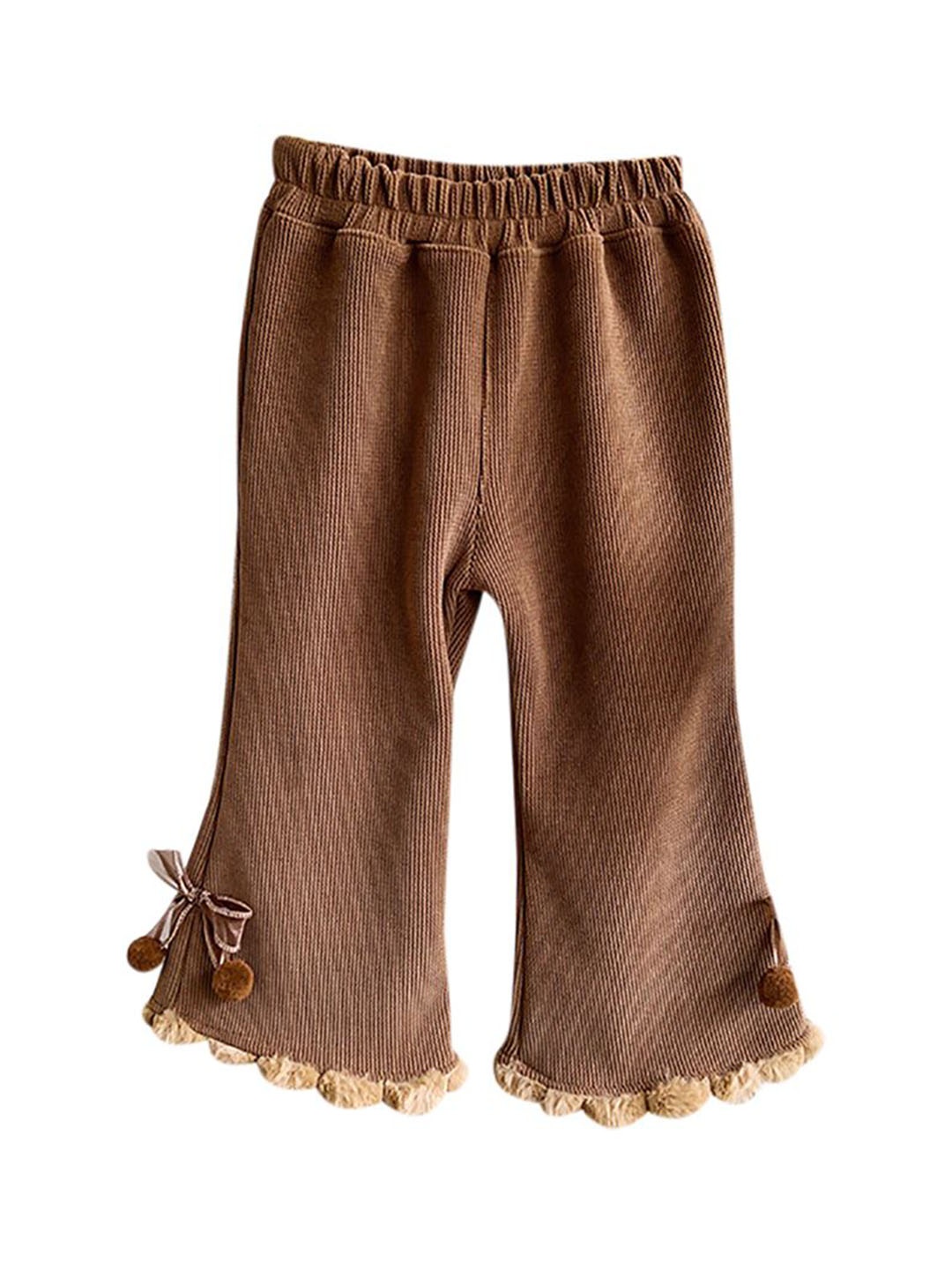 

StyleCast x Revolte Girls Mid-Rise Easy Wash Pleated Trousers, Brown