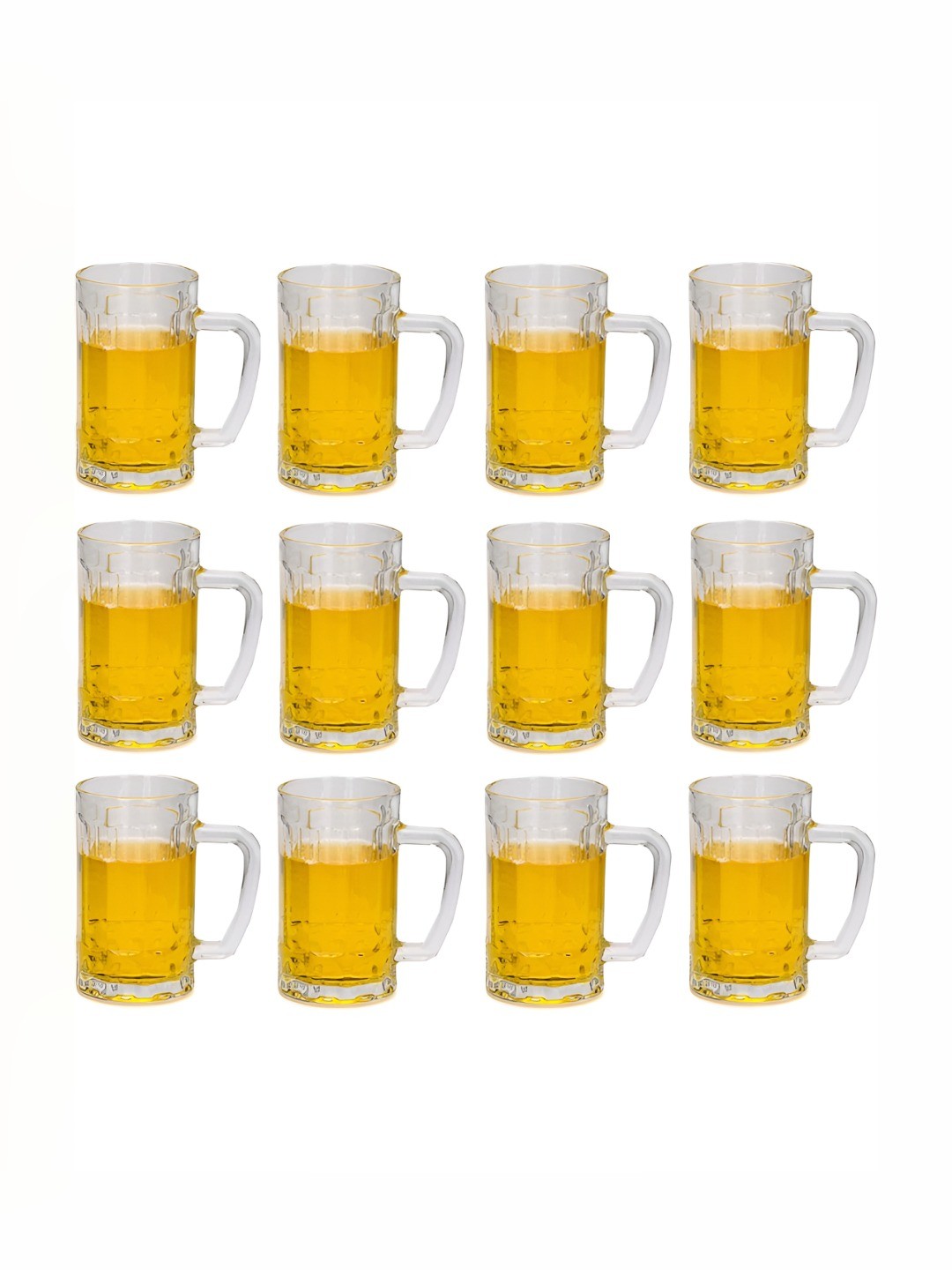 

1ST TIME Unisex Transparent 12 Pieces Beer Glass 400 ml