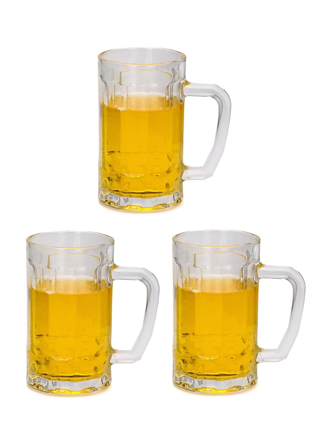 

1ST TIME Unisex Transparent 3 Pieces Beer Glass 400 ml