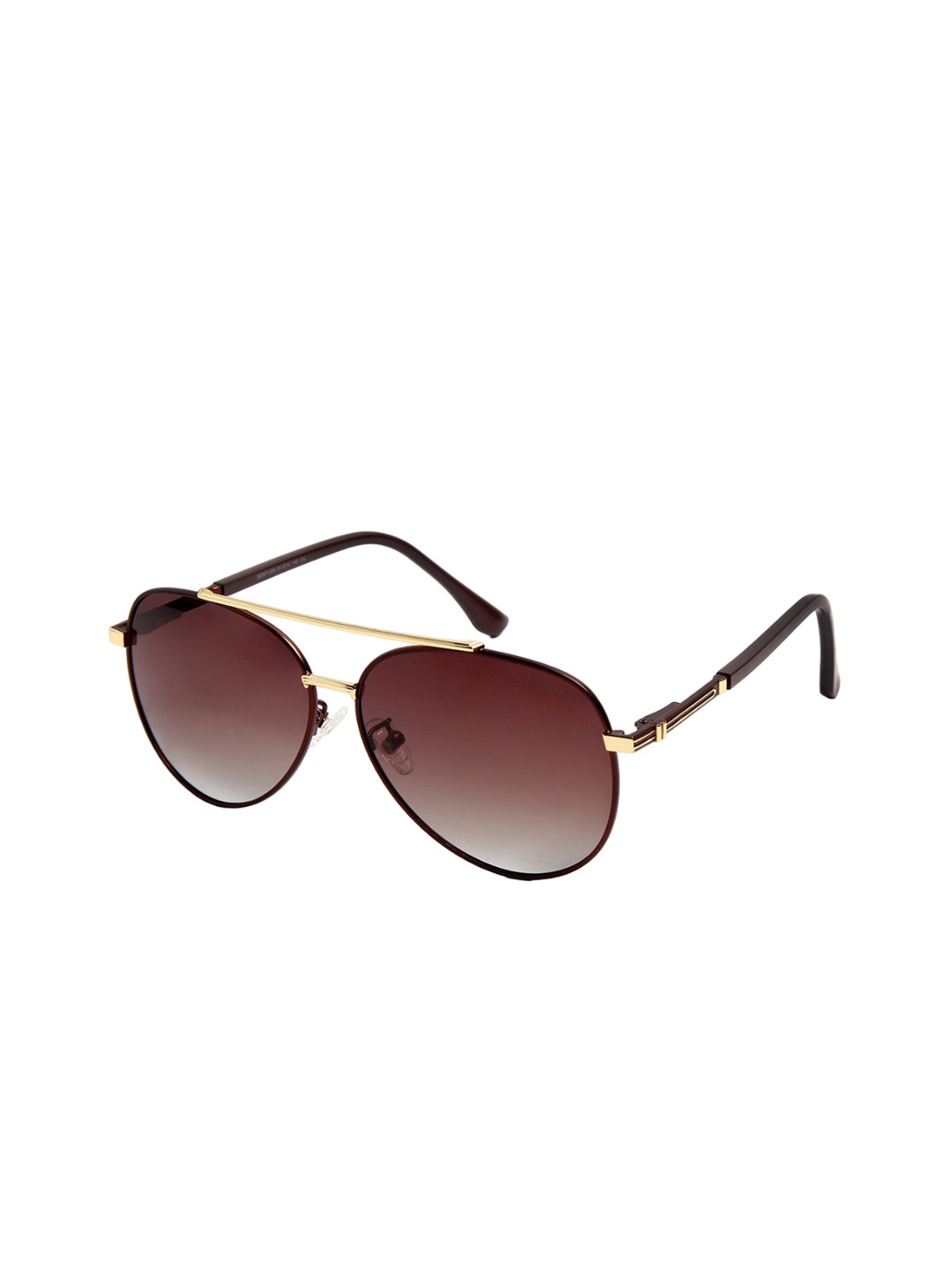

HASHTAG EYEWEAR Unisex Aviator Sunglasses UV Protected Lens SGHT54_04_C4, Brown