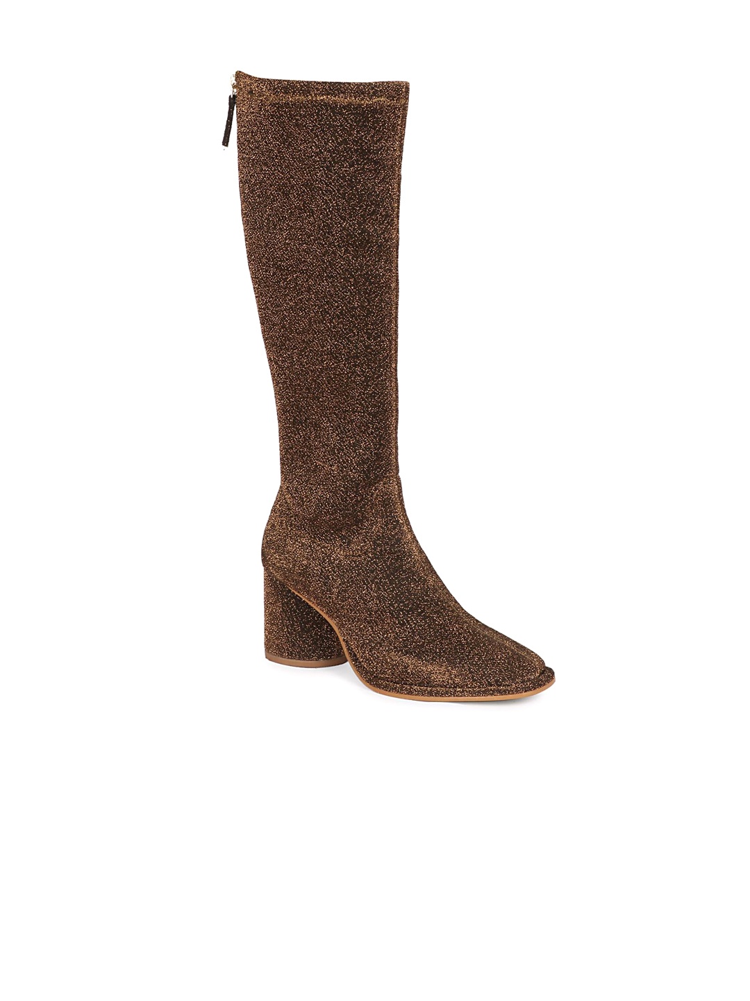 

Saint G Women Printed Leather Long Boots, Bronze