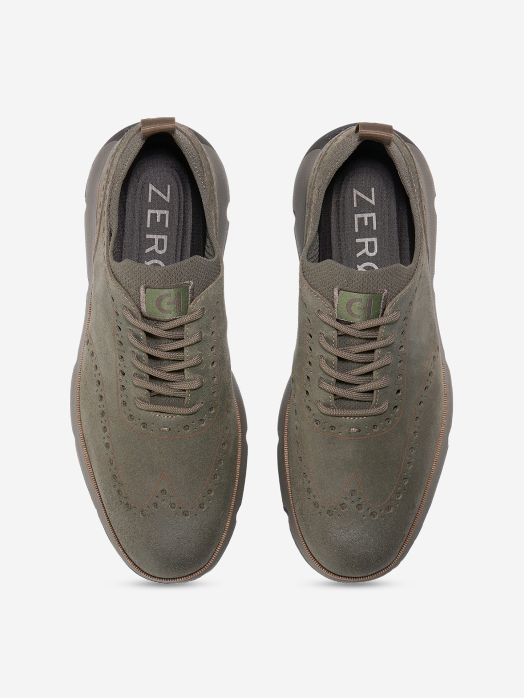 

Cole Haan Men Leather Comfort Insole Lace-Ups Oxfords, Olive