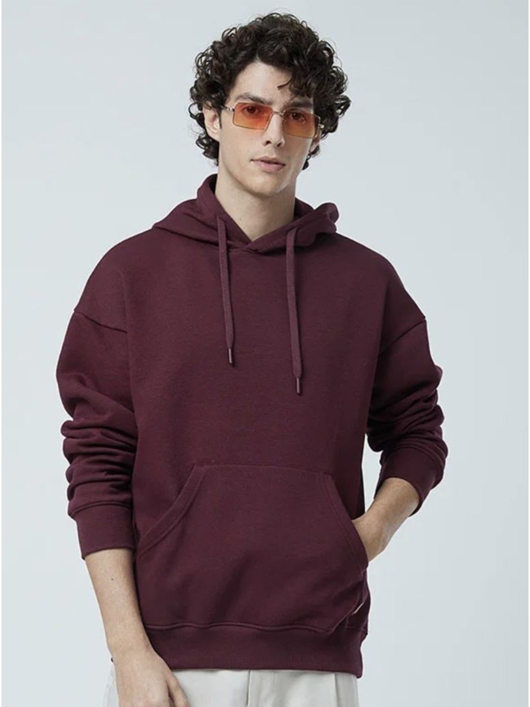 

TBS- THE BARGAIN STREET Men Hooded Cotton Sweatshirt, Maroon