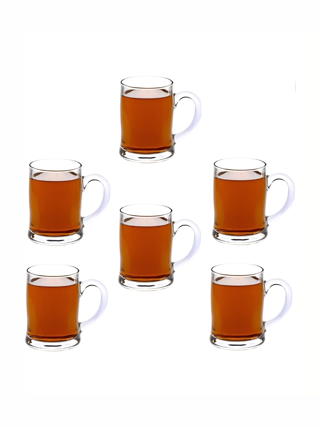 

1ST TIME Unisex Transparent 6 Pieces Beer Glass 350 ml
