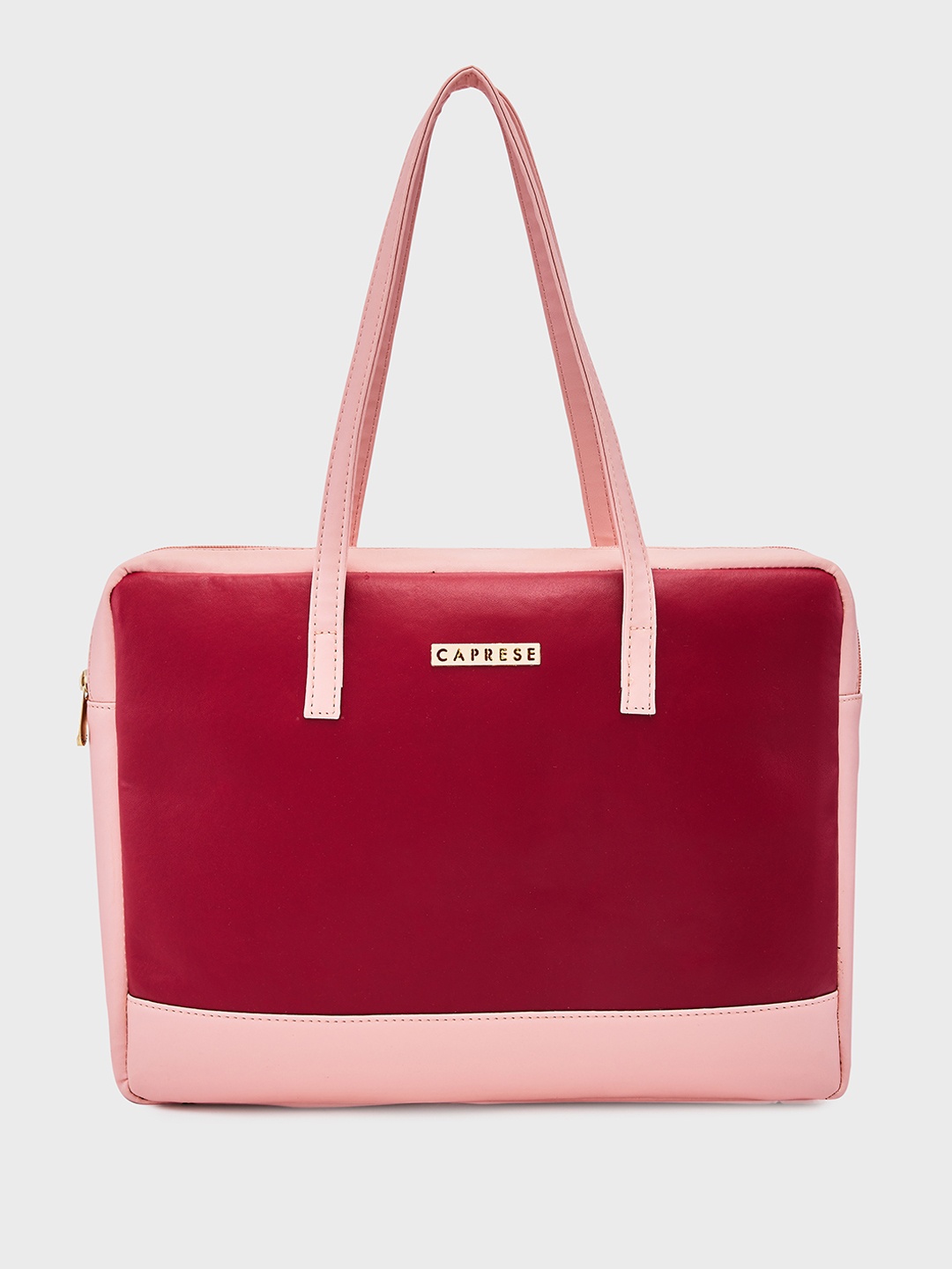 

Caprese Ryma Structured Shoulder Bag with Laptop Sleeve, Maroon