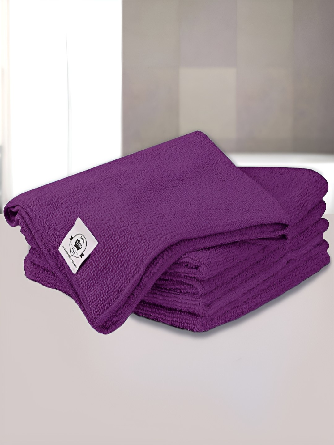 

LUXEHOME INTERNATIONAL Purple 5 Pieces Microfiber Cleaning Cloths