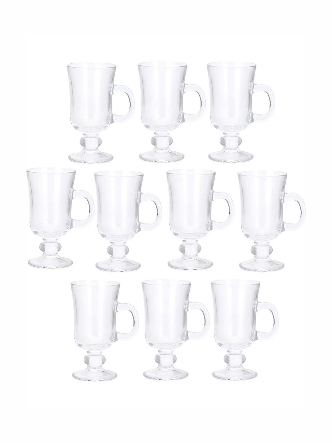 

1ST TIME Transparent 10 Pieces Glass Dishwasher Safe Bar Glasses