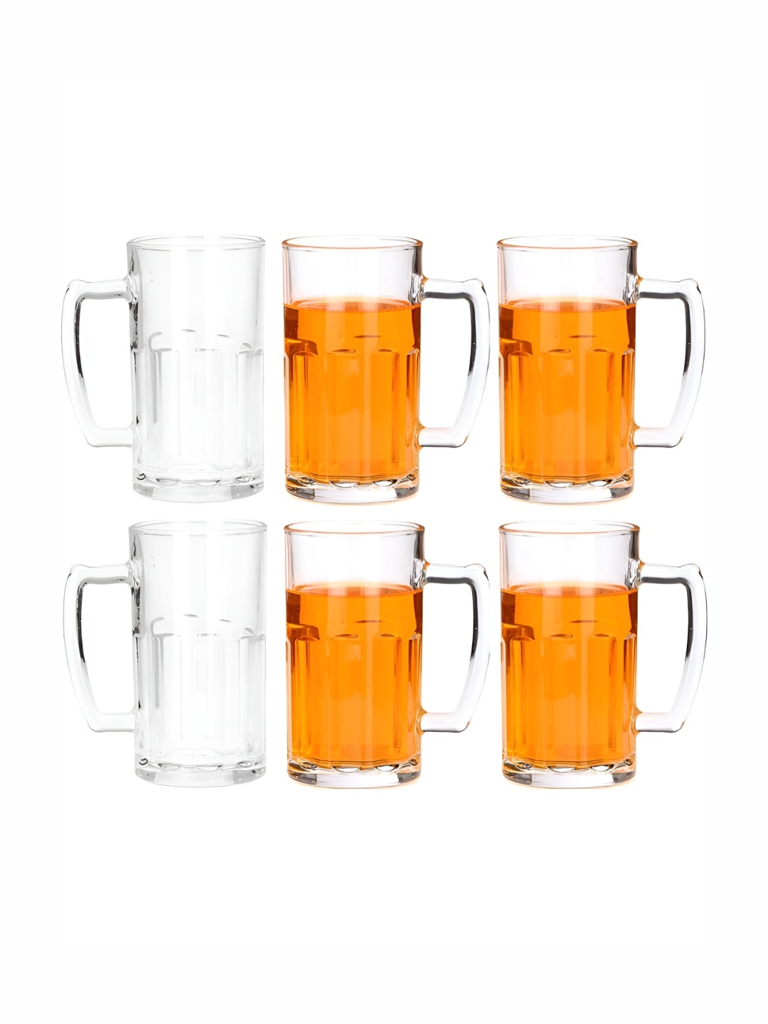 

1ST TIME Unisex Transparent 6 Pieces Beer Glass 600 ml