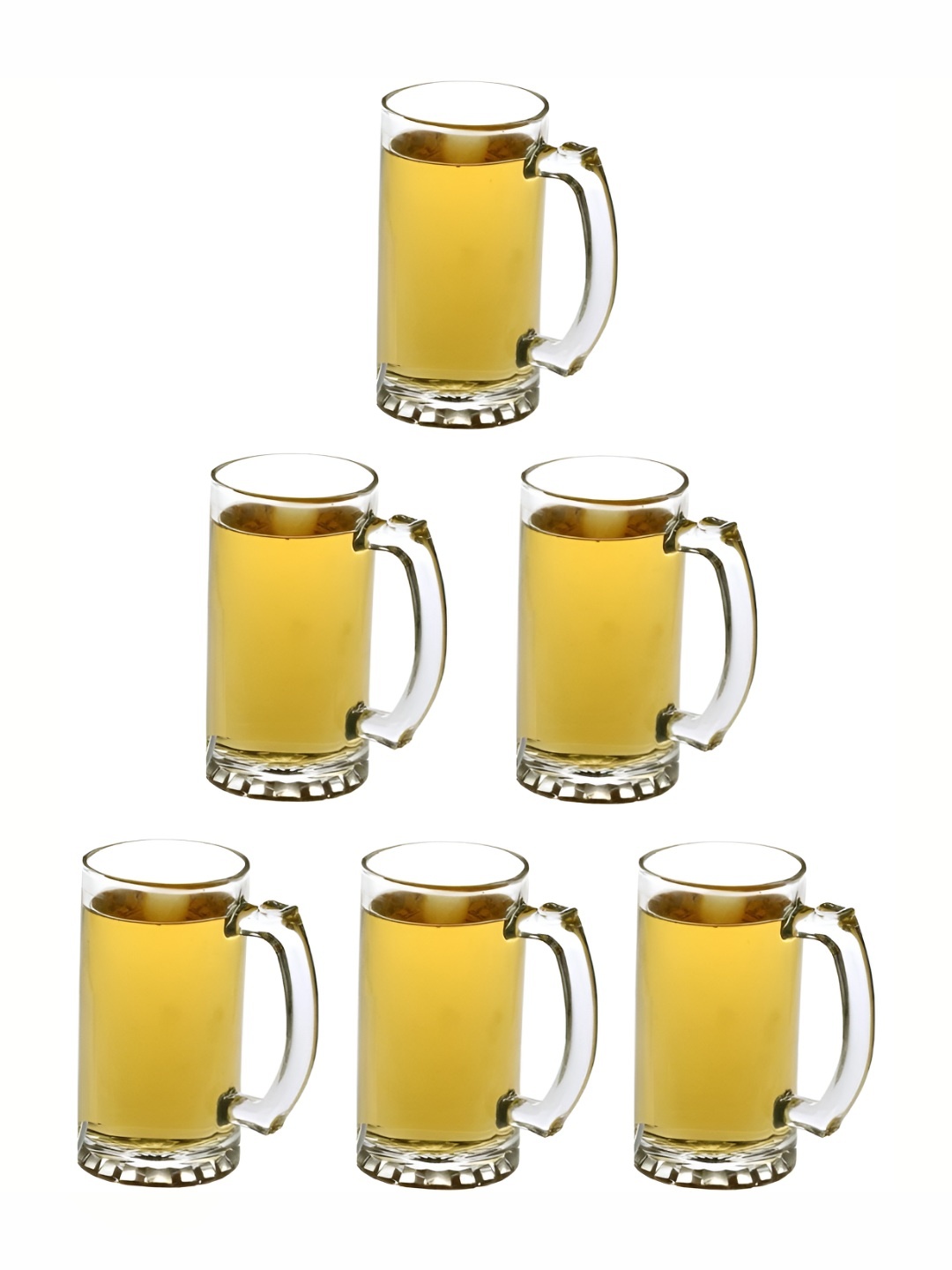 

1ST TIME Unisex Transparent 6 Pieces Beer Glass 500 ml