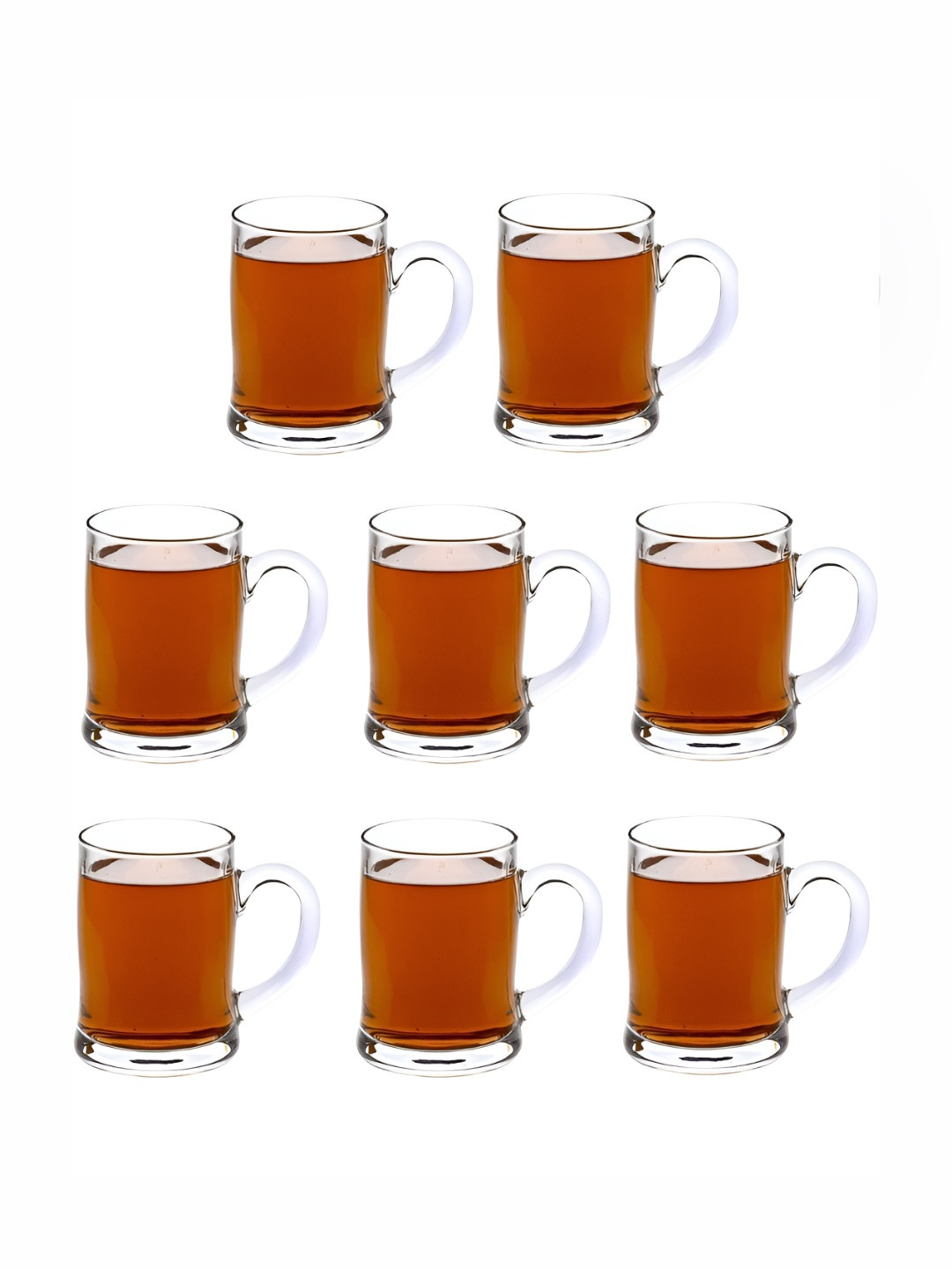 

1ST TIME Unisex Transparent 8 Pieces Beer Glass 350 ml