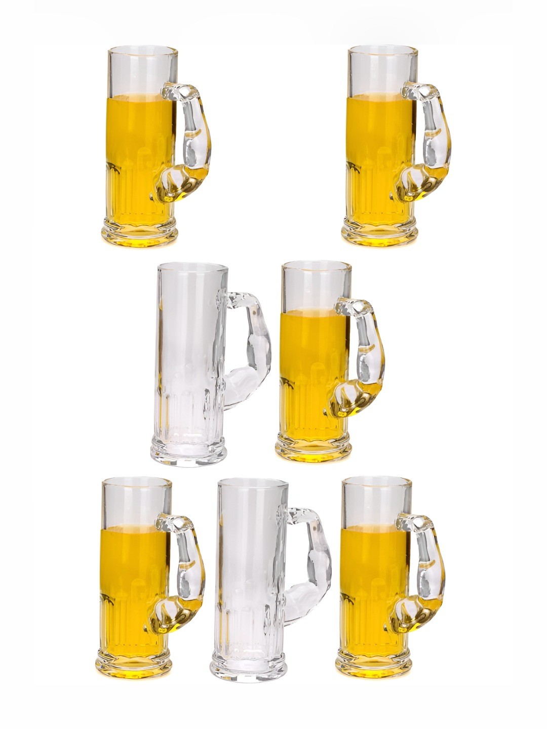 

1ST TIME Transparent 7 Pieces Glass Dishwasher Safe Bar Glasses