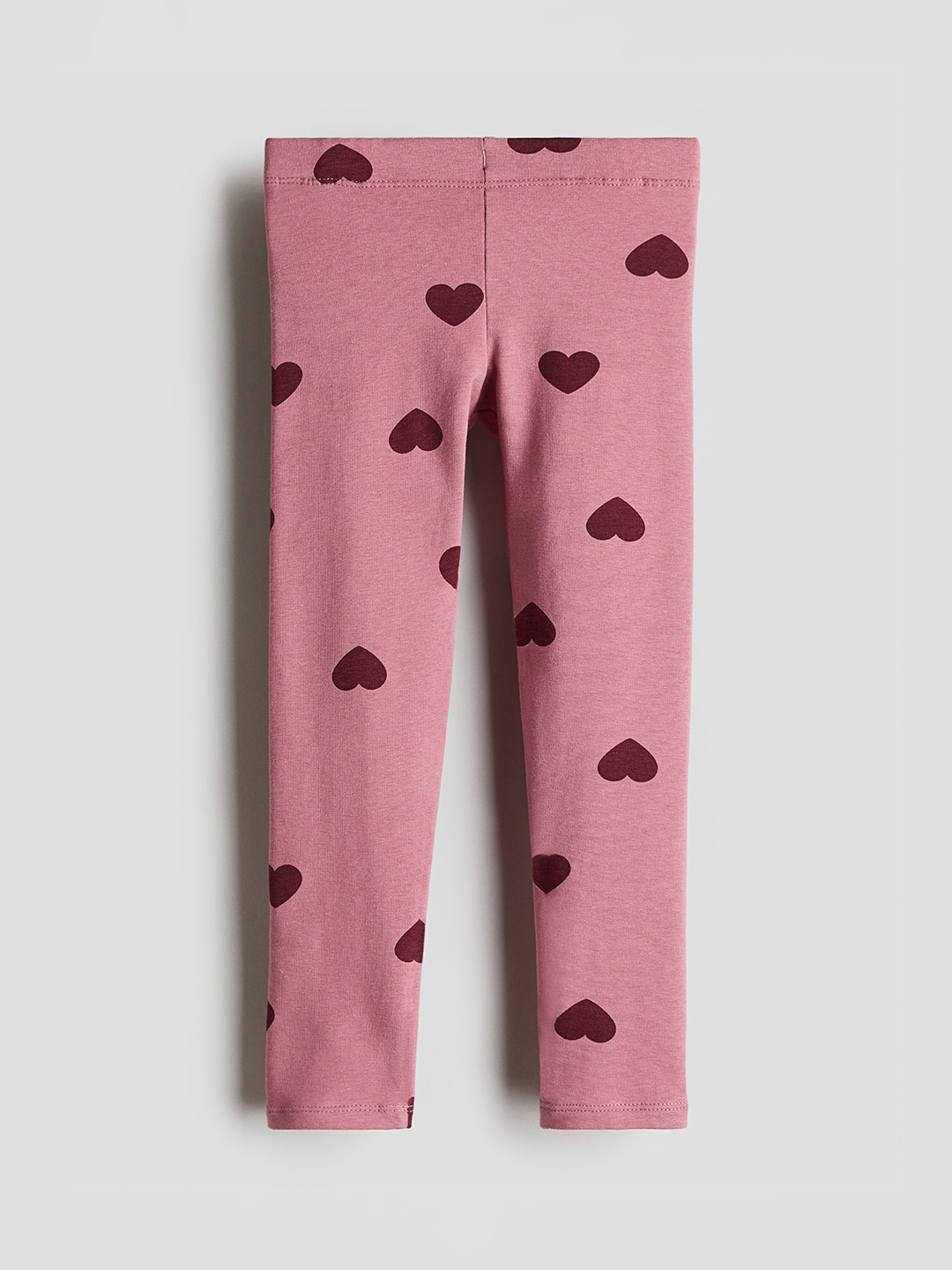 

H&M Girls Brushed-Inside Leggings, Pink