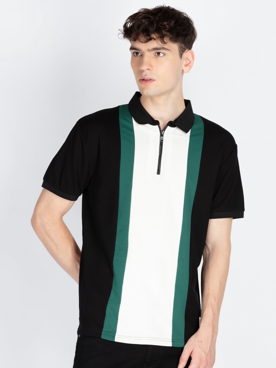 

Status Quo Men Polo Collar Pockets T-shirt, Multi