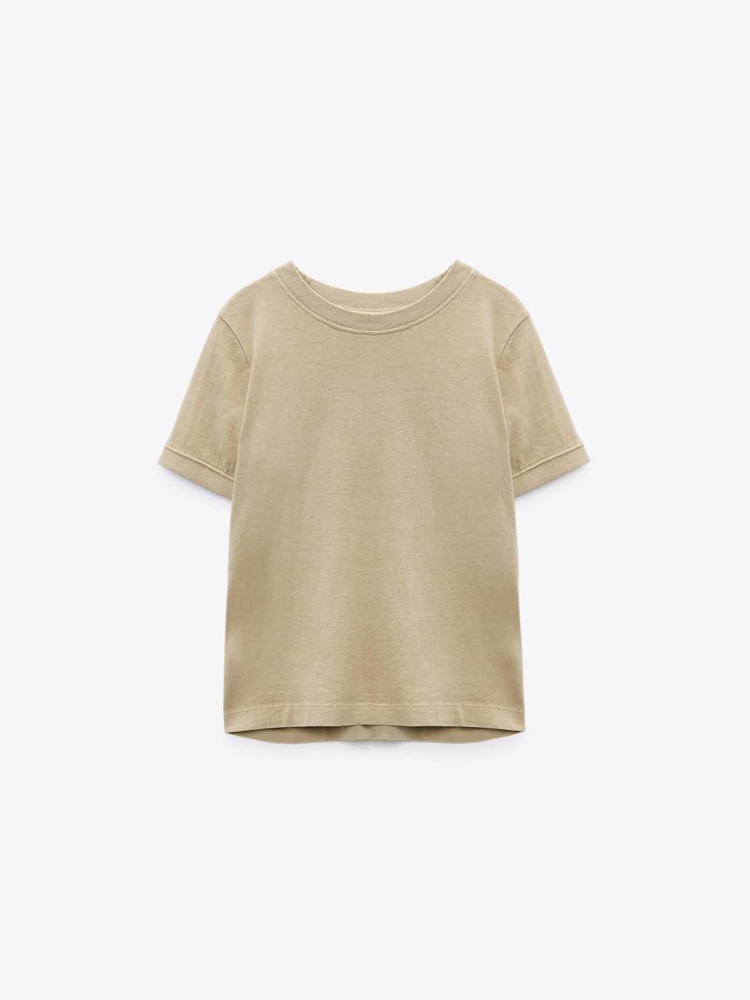 

ZARA Women Beige Tshirts