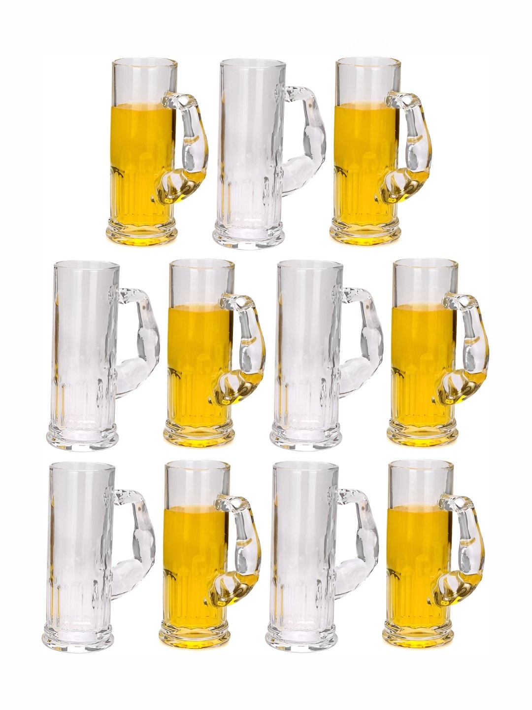 

1ST TIME Unisex Transparent 11 Pieces Beer Glass 600 ml