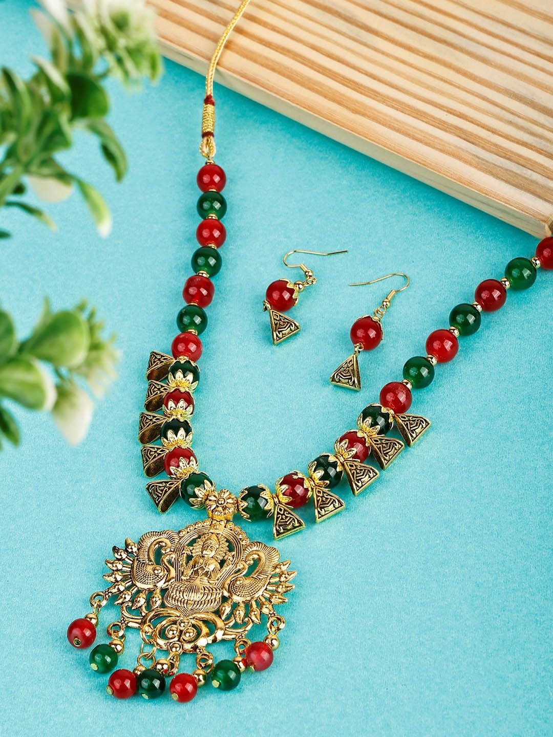 

SUNHARI BeadedOxidised Jewellery Set, Multi