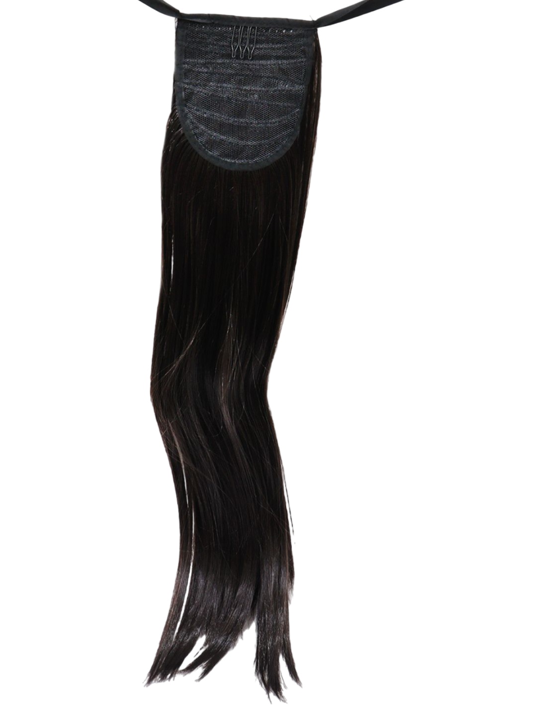 

FIMBUL Straight Ribbon Tie Up Wrap Around Ponytail Hair Extension - Black - 26 Inch