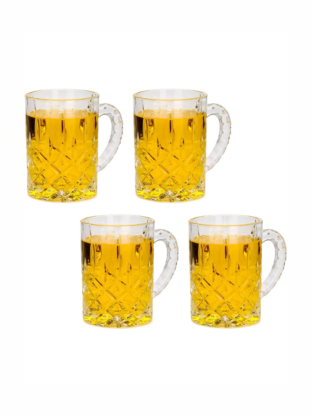 

1ST TIME Unisex Transparent 4 Pieces Beer Glass 450 ml