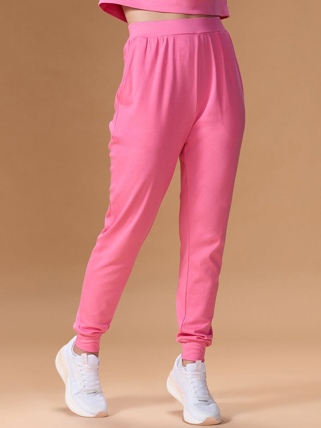 

KICA Women Relaxed Fit Mid - Rise Joggers, Pink