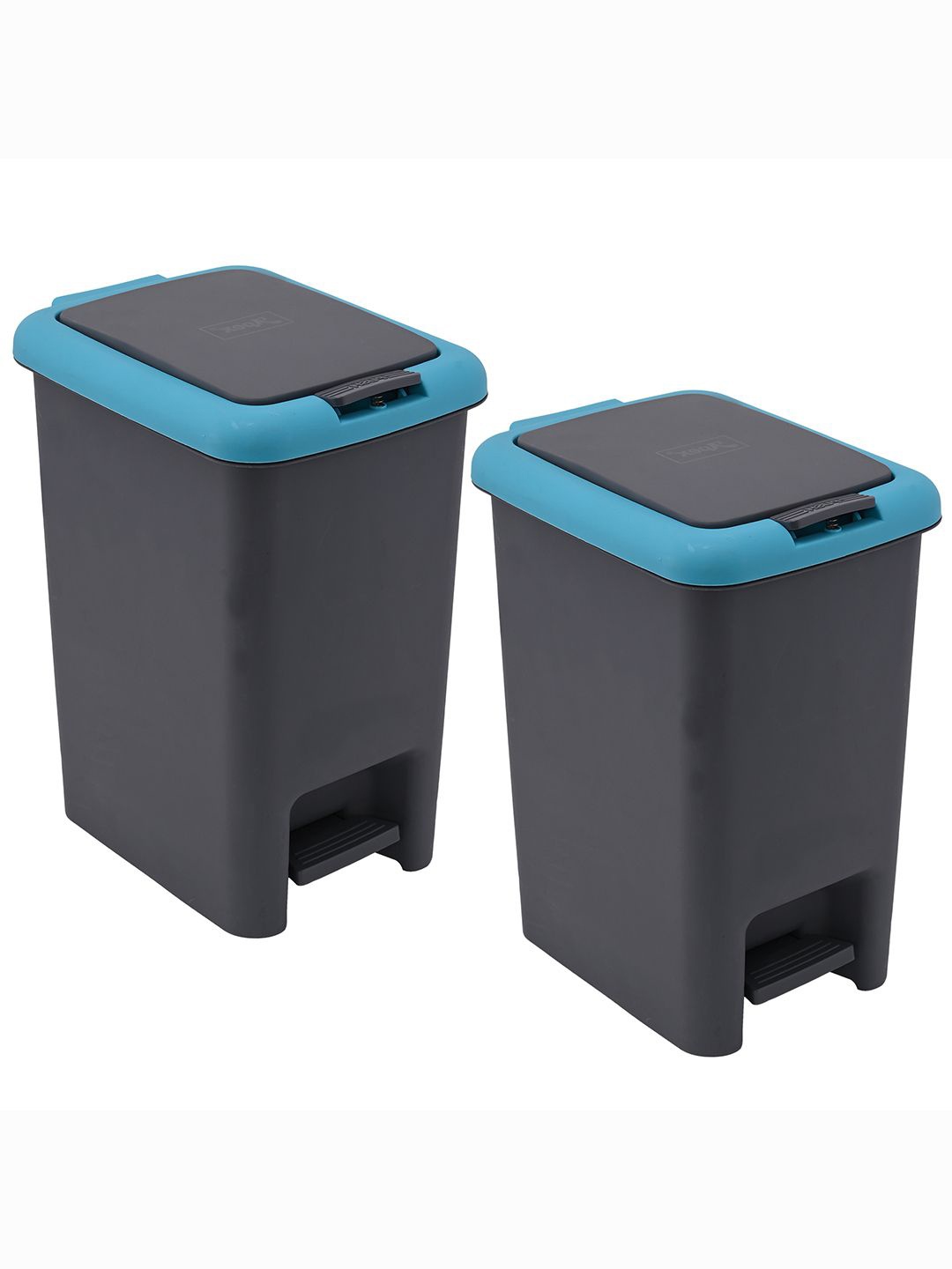 

Kuber Industries Grey 2 Pieces Pedal Dustbins - 7L Each