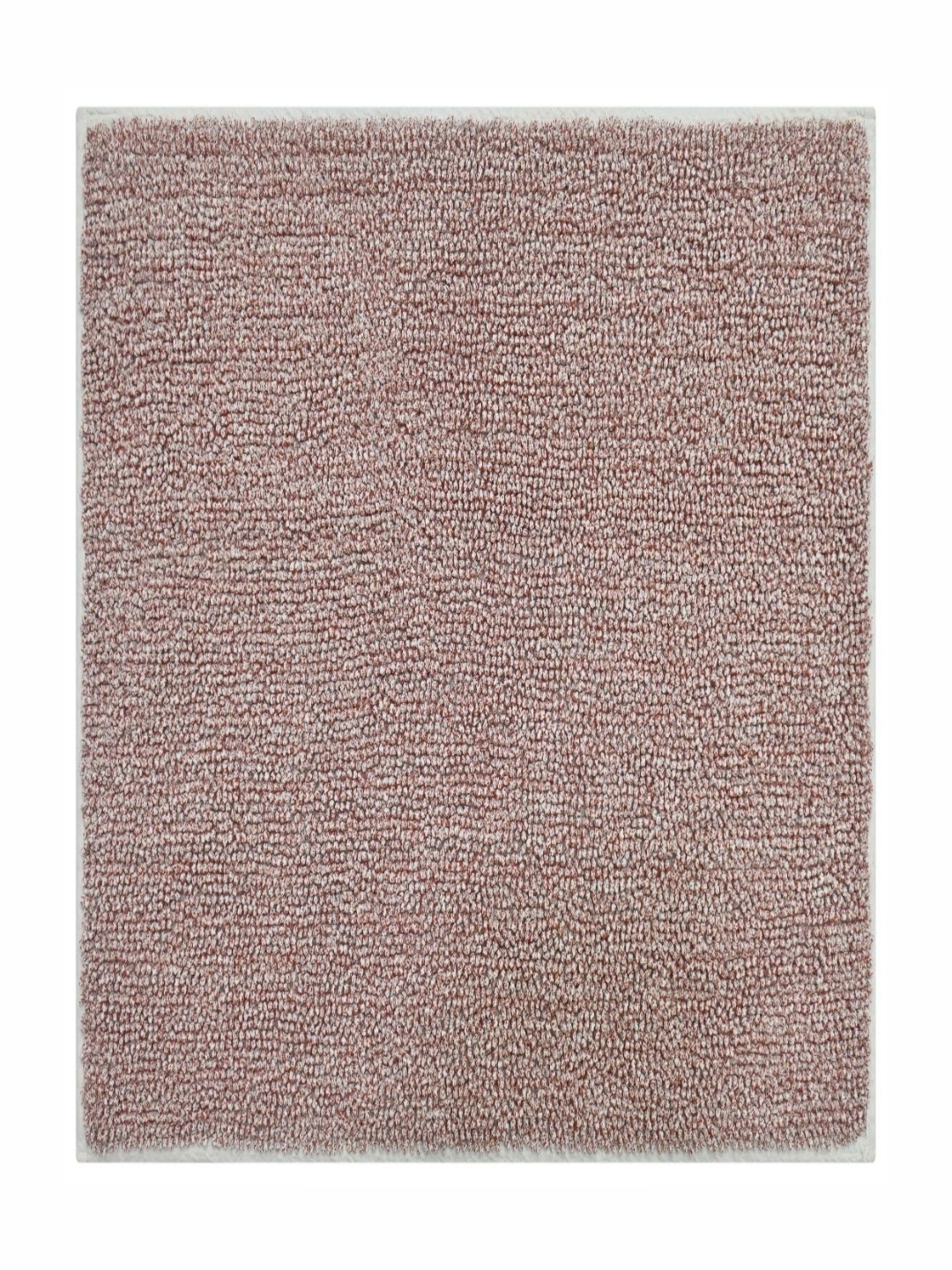 

CAZIMO Orange-Colored Textured Pure Cotton Anti-Skid Doormat