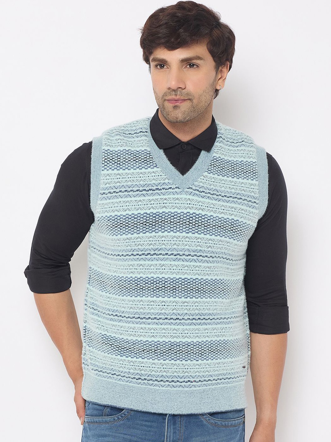 

Duke Men Striped Pullover, Green
