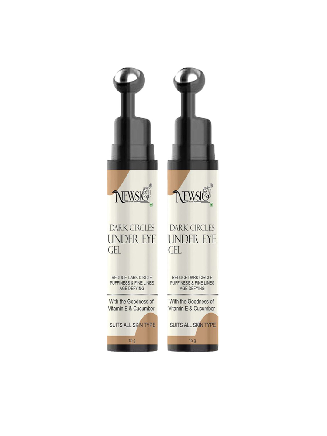 

Newsio Set Of 2 Dark Circles Under Eye Gel For Dark Circle - 15 g Each, Transparent