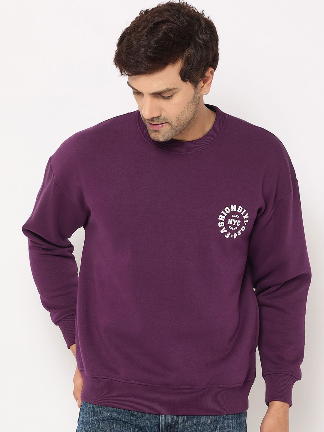 

Duke Men Round Neck Sweatshirt, Purple