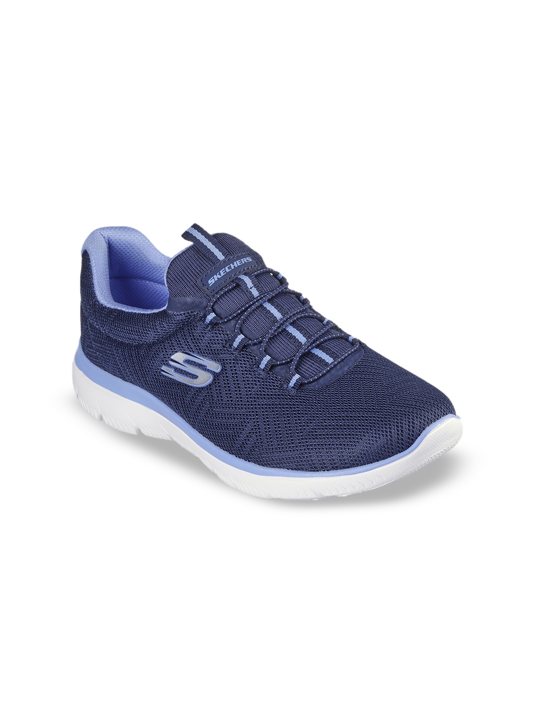 

Skechers Women Round Toe Casual Slip-On Shoes, Navy blue