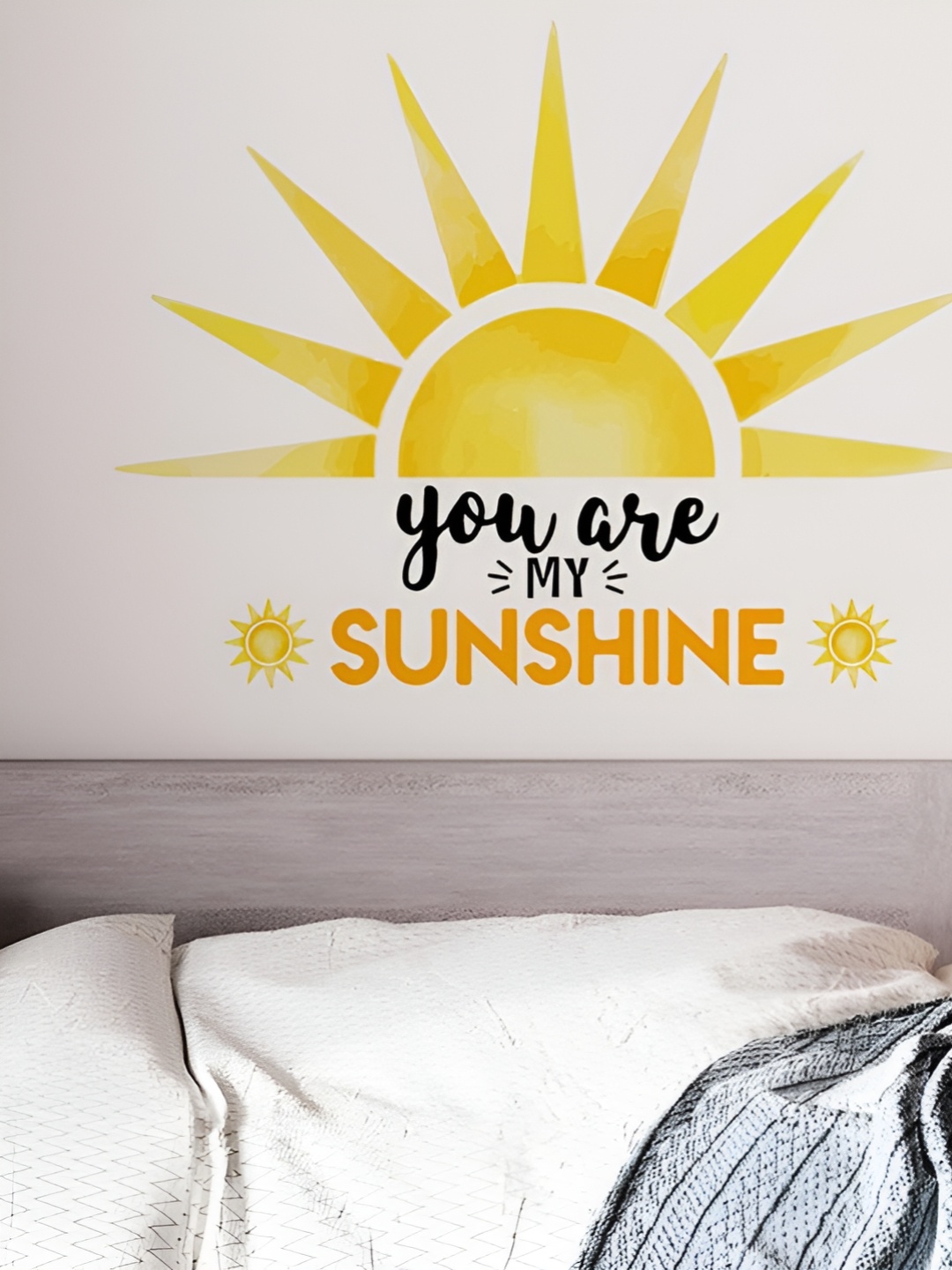 

Asian royal Yellow & Black Printed Anti-Oil Wall Sticker