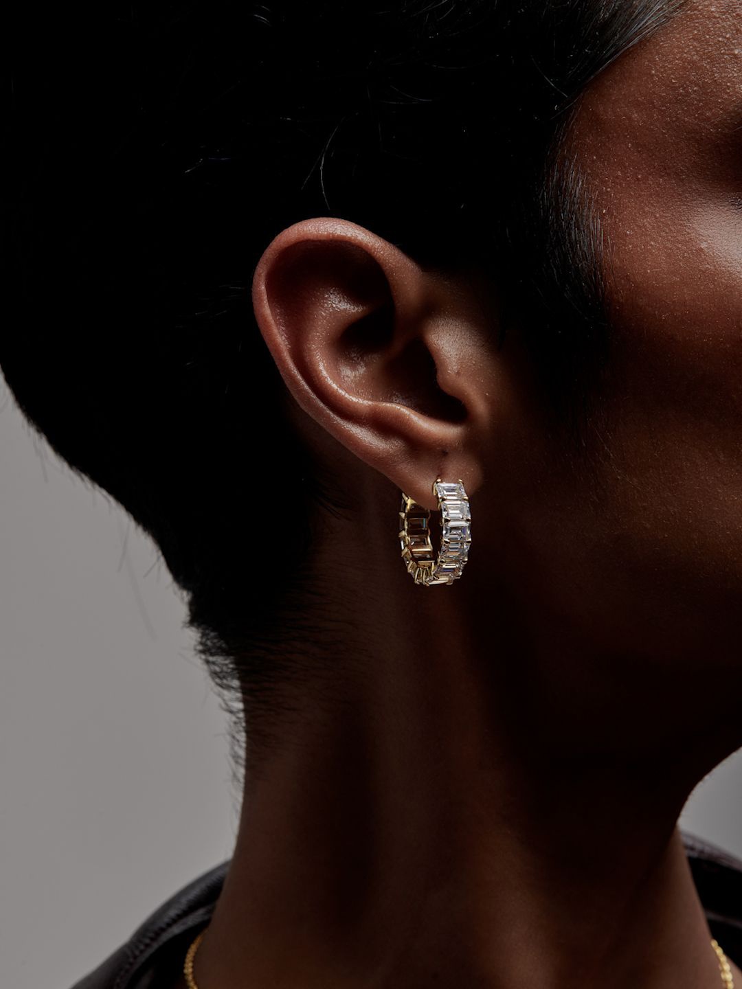 

MISS JO Contemporary Hoop Earrings, White