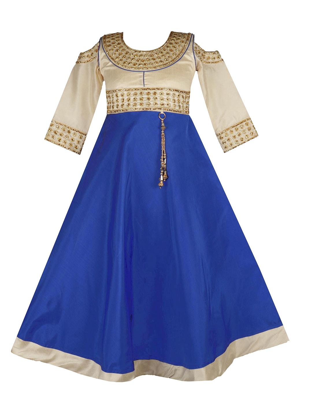 

BAESD Girls Embellished A-Line Maxi Dress, Blue