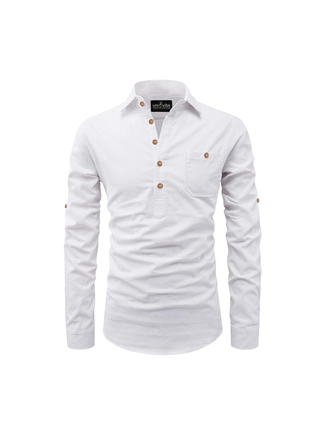 

univibe Men Kurta, White