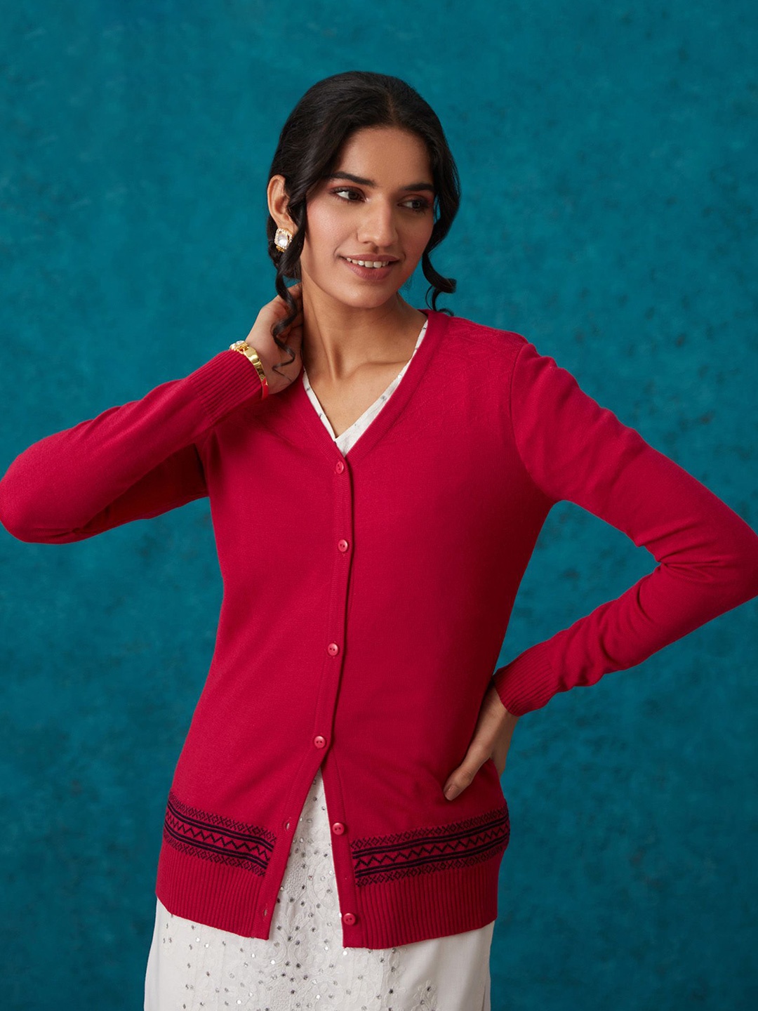 

Likha Women Winter Cardigans, Pink