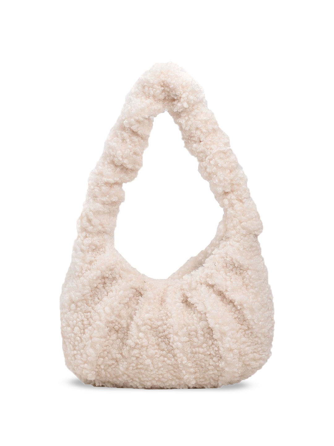 

StyleCast x Revolte Women Textured Swagger Hobo Bag, Beige