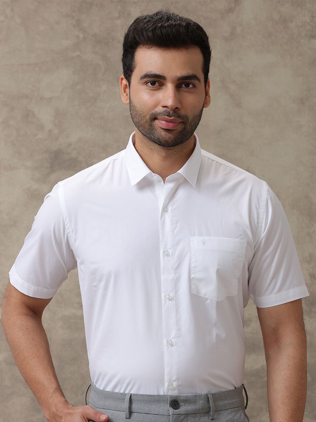 

Ramraj Men Classic Opaque Formal Shirt, White