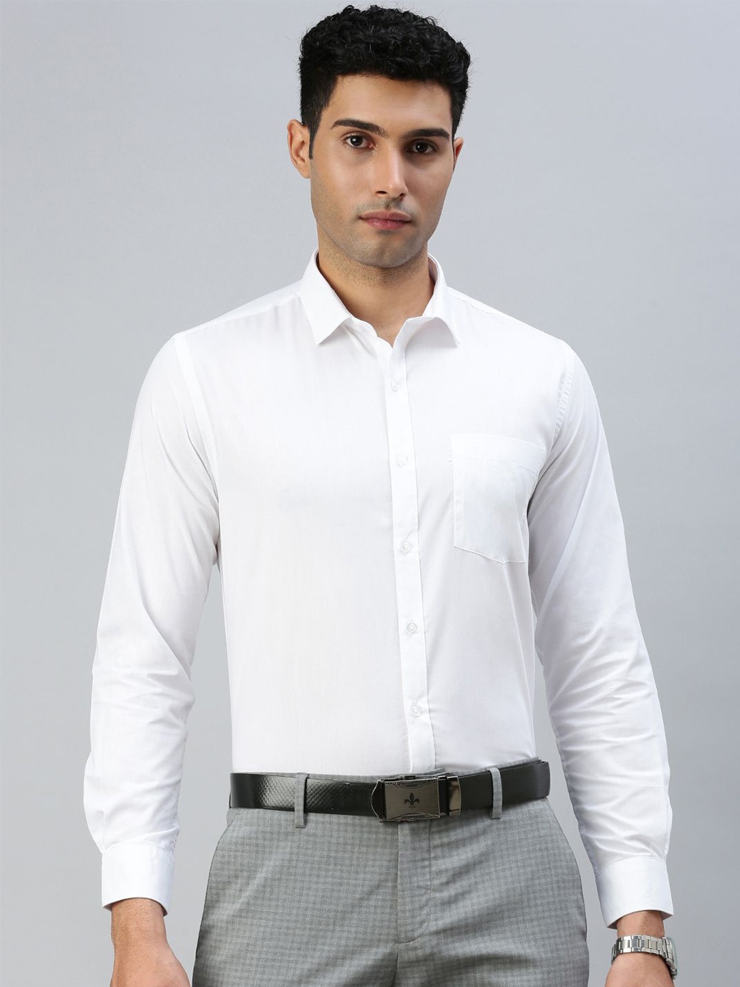 

Ramraj Men Classic Opaque Formal Shirt, White