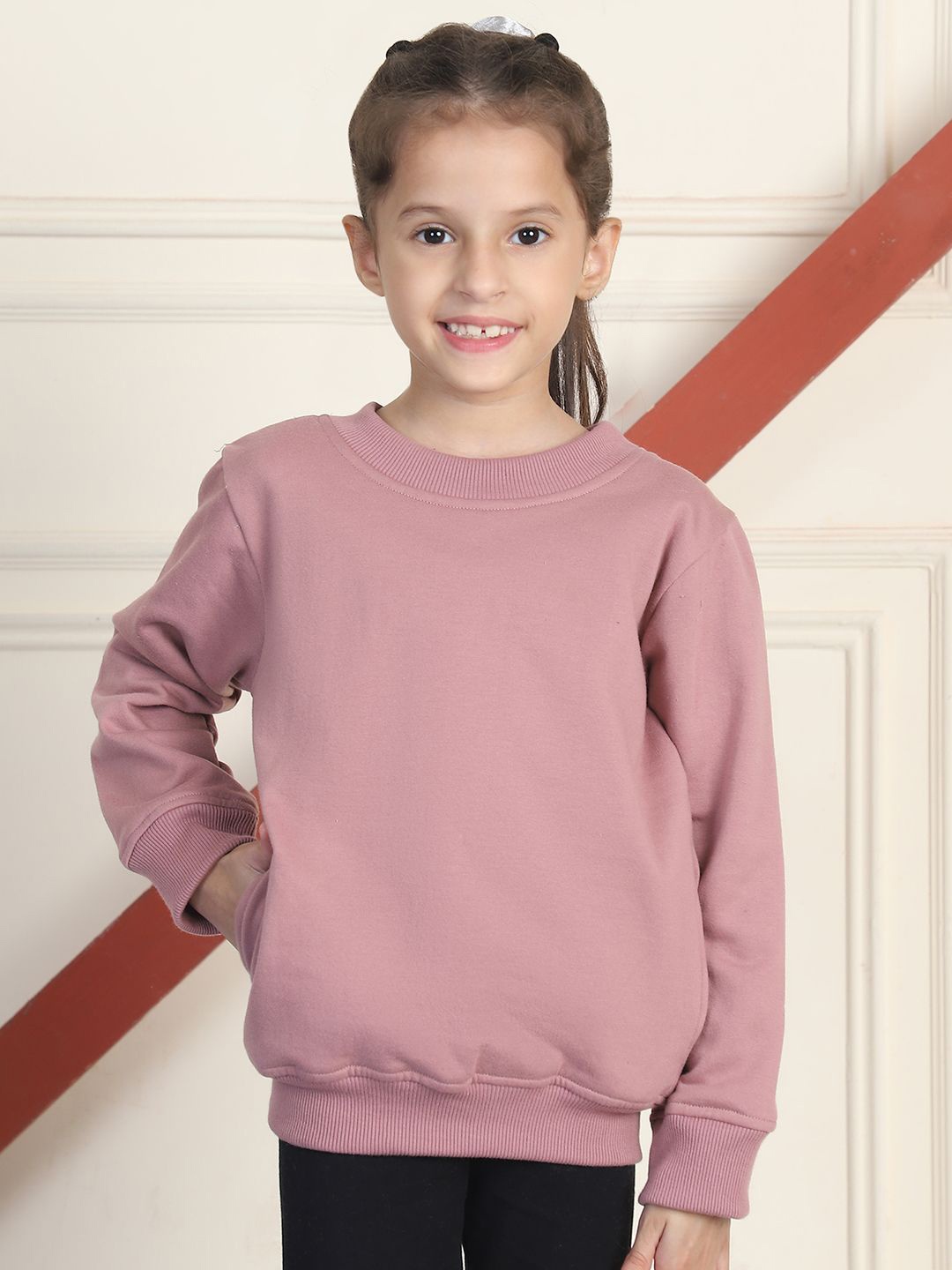 

MINI & MING Girls Sweatshirt, Mauve