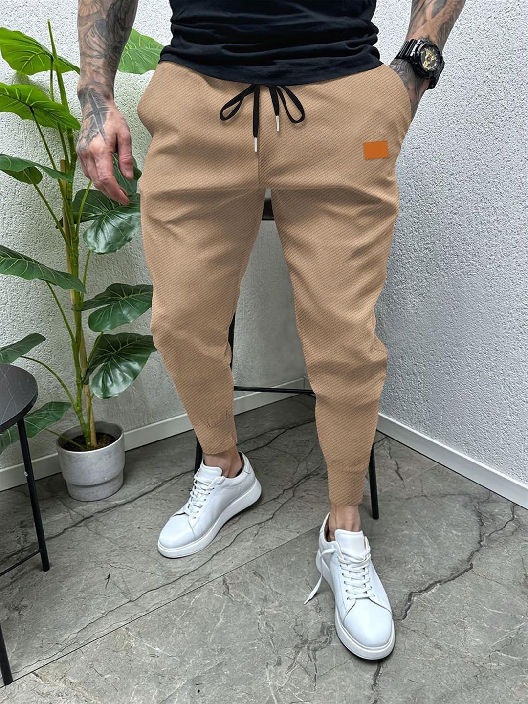 

StyleCast x Revolte Men Trousers, Khaki