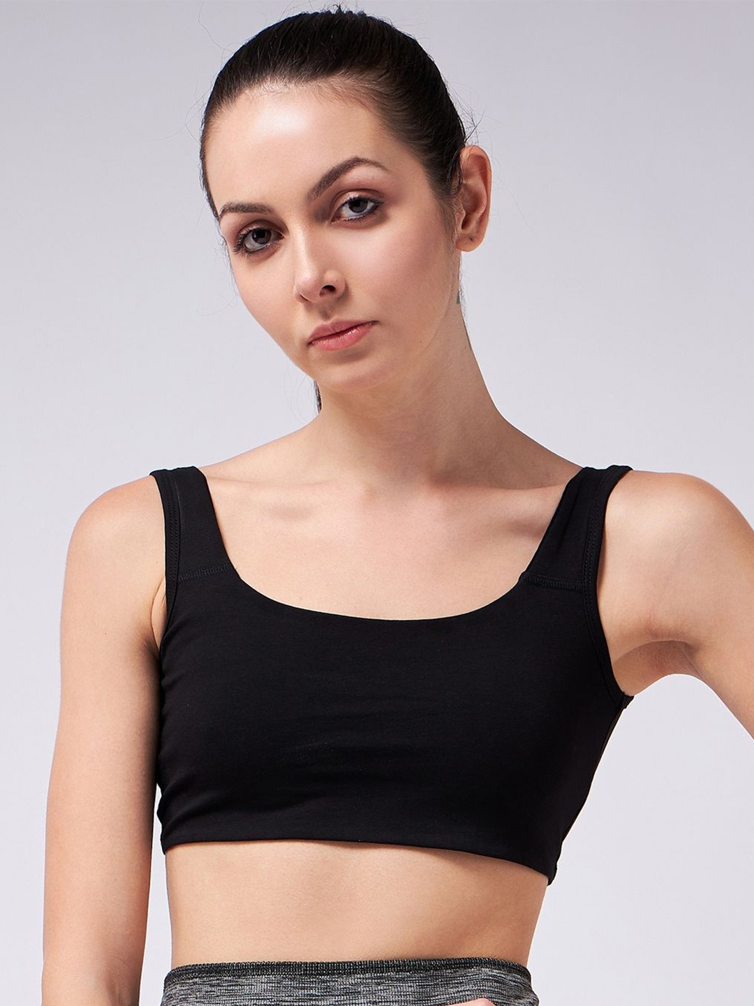 

COLOR CAPITAL Women Cotton Full Coverage Non Padded Bra, Black