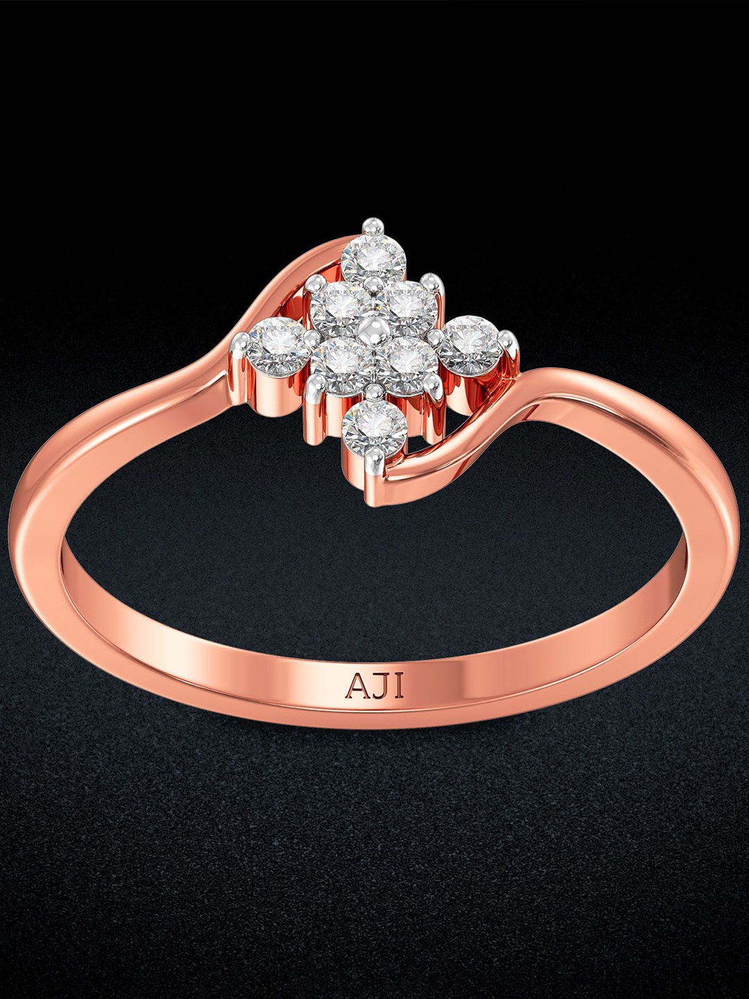 

Joyalukkas 18KT Finger Ring Diamond, Rose gold