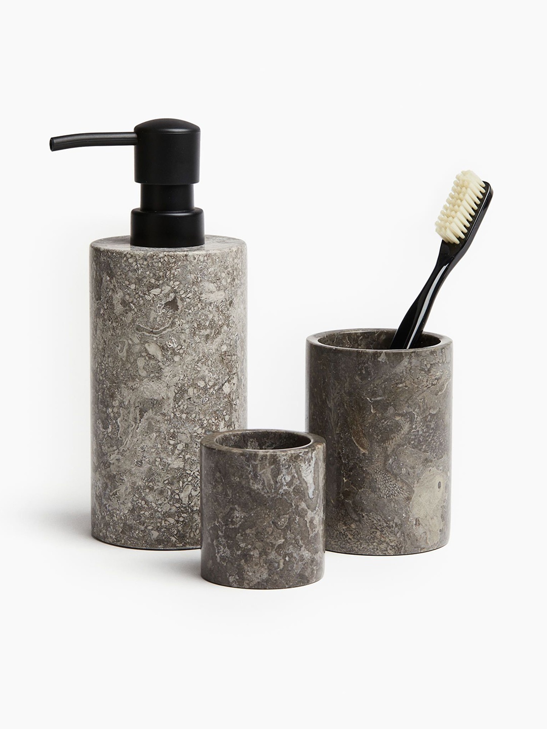 

H&M Grey Marble Soap Dispenser