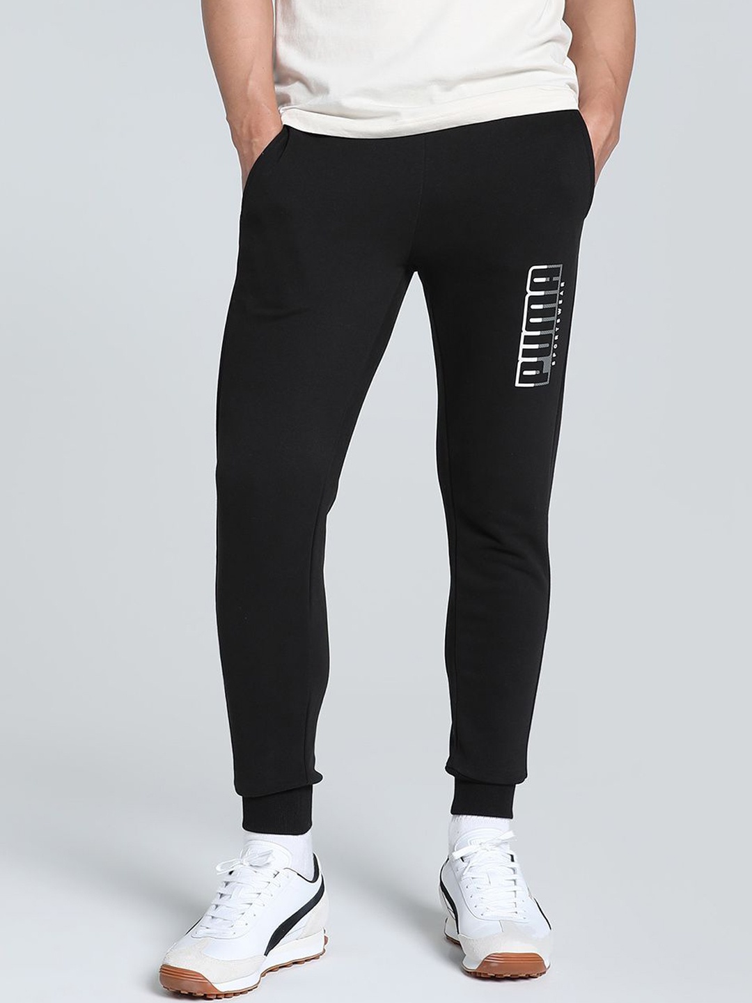 

Puma Men Cotton Athletics Track Pants, Black