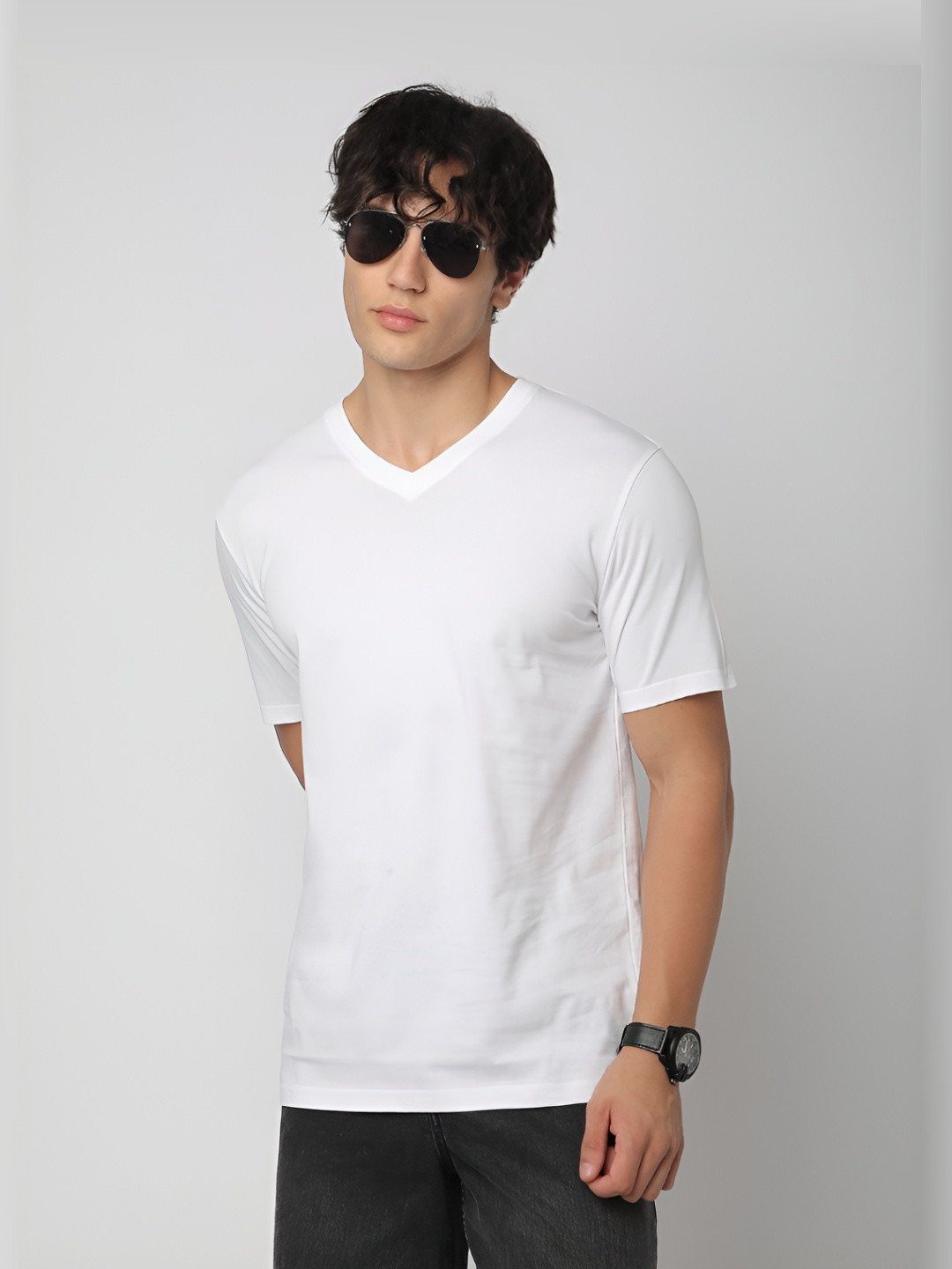 

R&B Men Pockets T-shirt, White