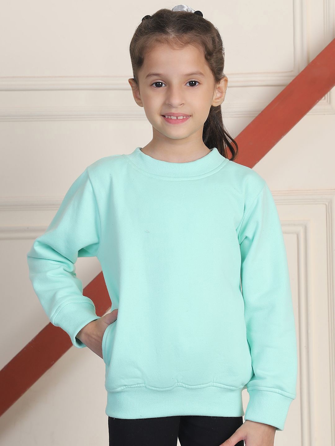 

MINI & MING Girls Sweatshirt, Turquoise blue